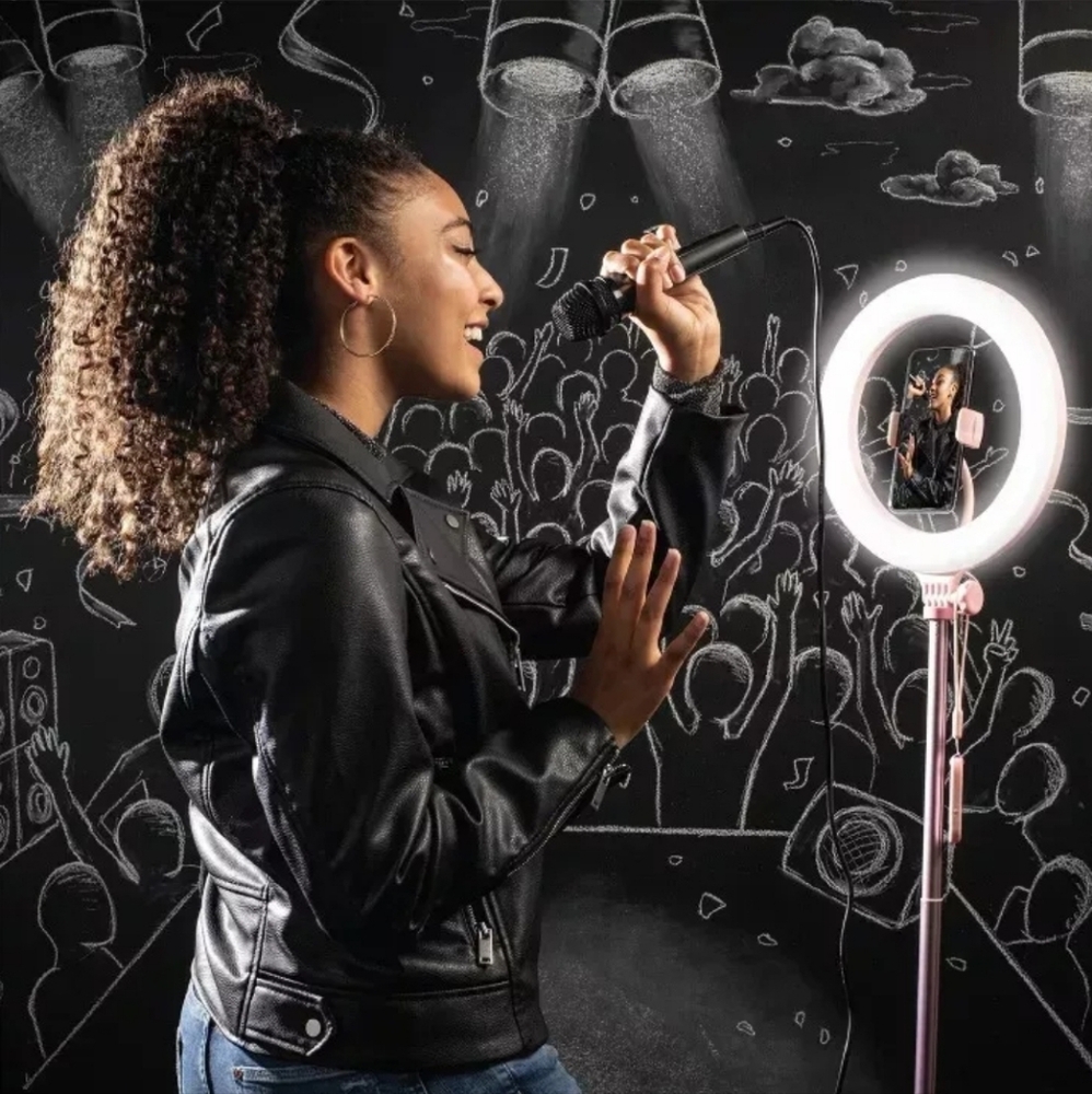 Ring Light, FAO Schwarz Social Star Selfie Light Stand - Picture 5 of 7